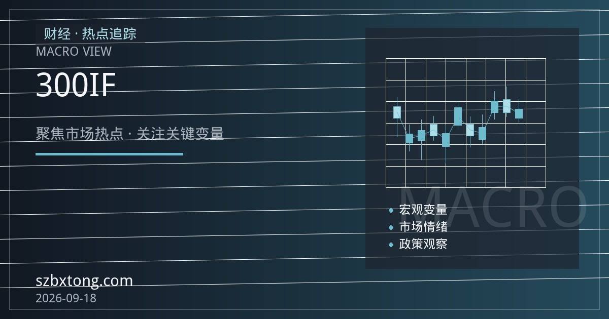 沪深300股指期货新手入门：IF合约规格、保证金与交割结算认知框架